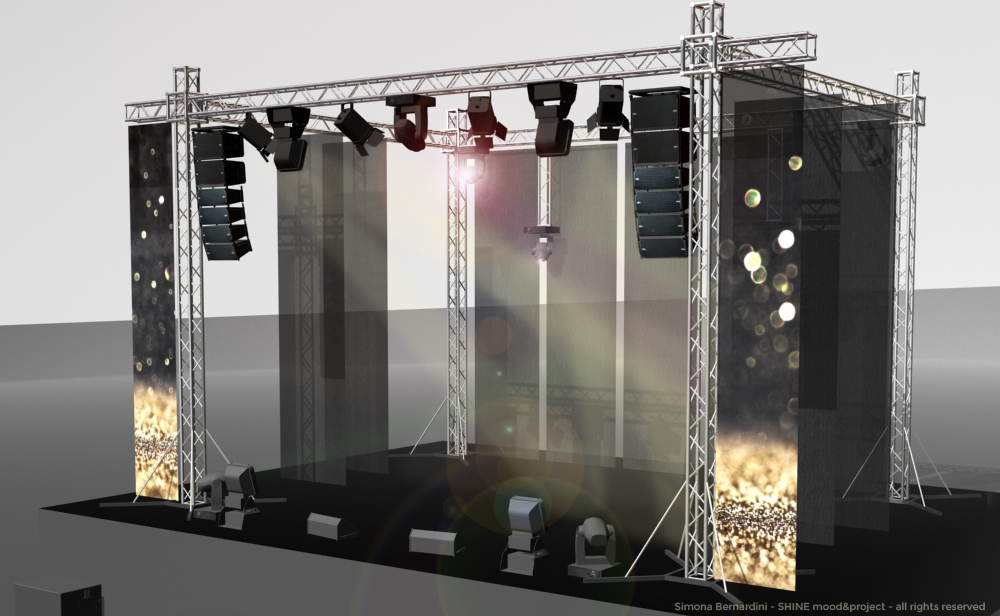 rendering palco concerto - simona bernardini - shine mood&project